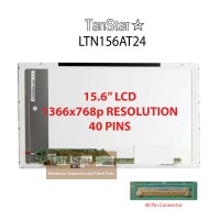  15.6" Laptop LCD Screen 1366x768p 40 Pins Screw in Side LTN156AT24